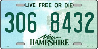 NH license plate 3068432