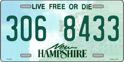 NH license plate 3068433