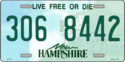 NH license plate 3068442