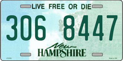 NH license plate 3068447