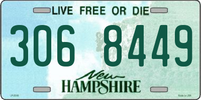 NH license plate 3068449