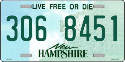 NH license plate 3068451