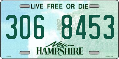 NH license plate 3068453