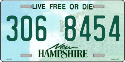 NH license plate 3068454