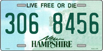 NH license plate 3068456