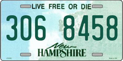 NH license plate 3068458