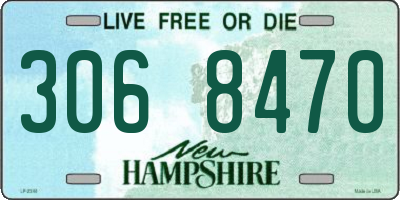 NH license plate 3068470
