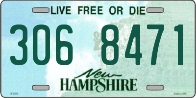 NH license plate 3068471