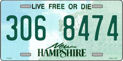 NH license plate 3068474