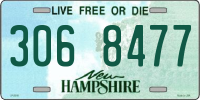 NH license plate 3068477