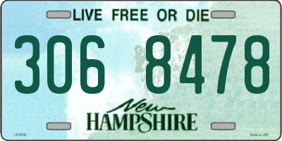 NH license plate 3068478