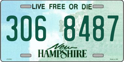 NH license plate 3068487