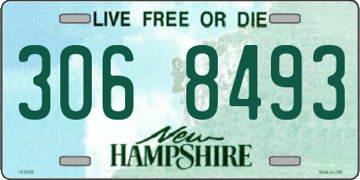 NH license plate 3068493
