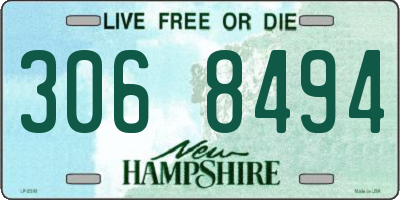NH license plate 3068494