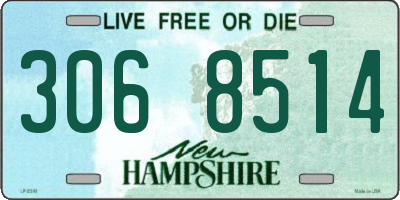 NH license plate 3068514