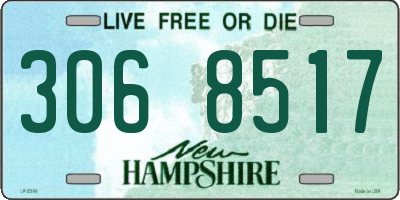 NH license plate 3068517