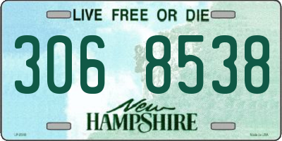 NH license plate 3068538