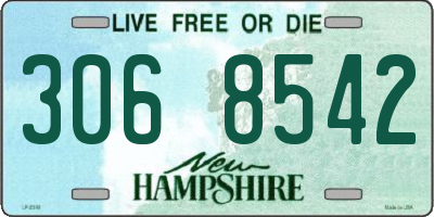 NH license plate 3068542