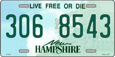 NH license plate 3068543