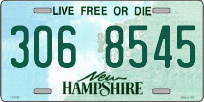 NH license plate 3068545