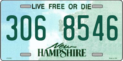 NH license plate 3068546