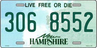 NH license plate 3068552