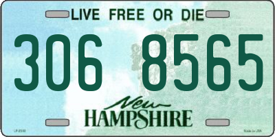 NH license plate 3068565