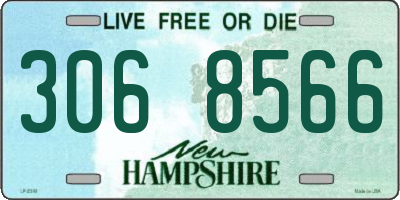 NH license plate 3068566