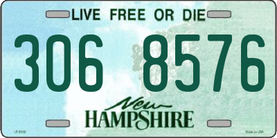 NH license plate 3068576