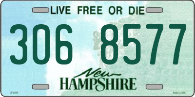 NH license plate 3068577