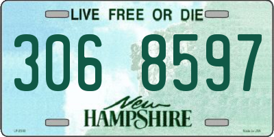 NH license plate 3068597