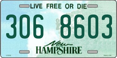 NH license plate 3068603