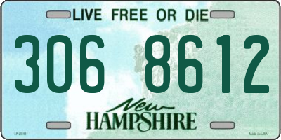 NH license plate 3068612