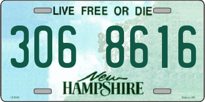 NH license plate 3068616