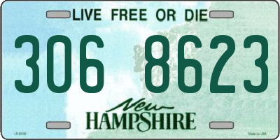 NH license plate 3068623