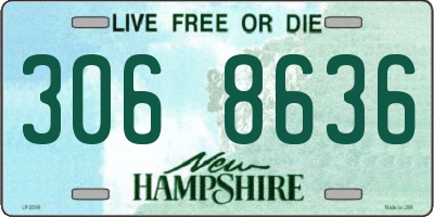NH license plate 3068636