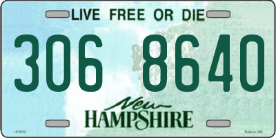 NH license plate 3068640
