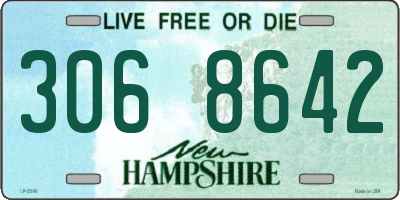 NH license plate 3068642