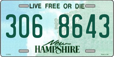 NH license plate 3068643