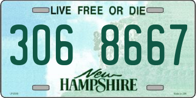 NH license plate 3068667