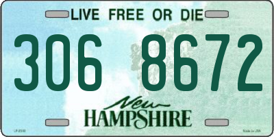 NH license plate 3068672