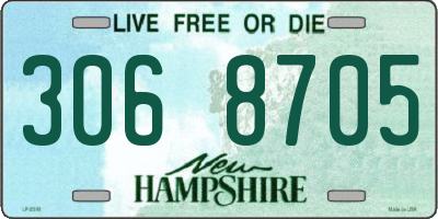 NH license plate 3068705