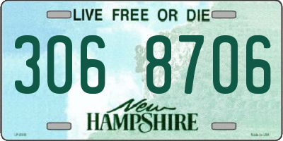 NH license plate 3068706