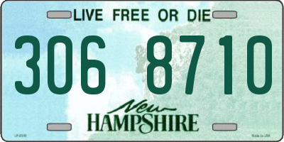 NH license plate 3068710