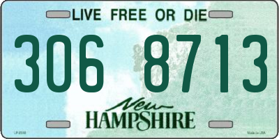NH license plate 3068713