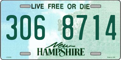 NH license plate 3068714
