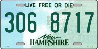 NH license plate 3068717