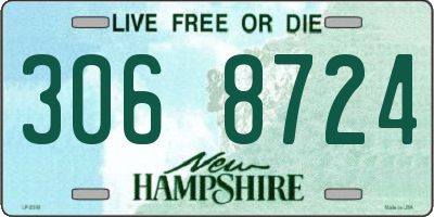 NH license plate 3068724