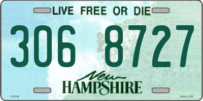 NH license plate 3068727