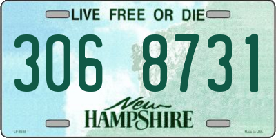 NH license plate 3068731